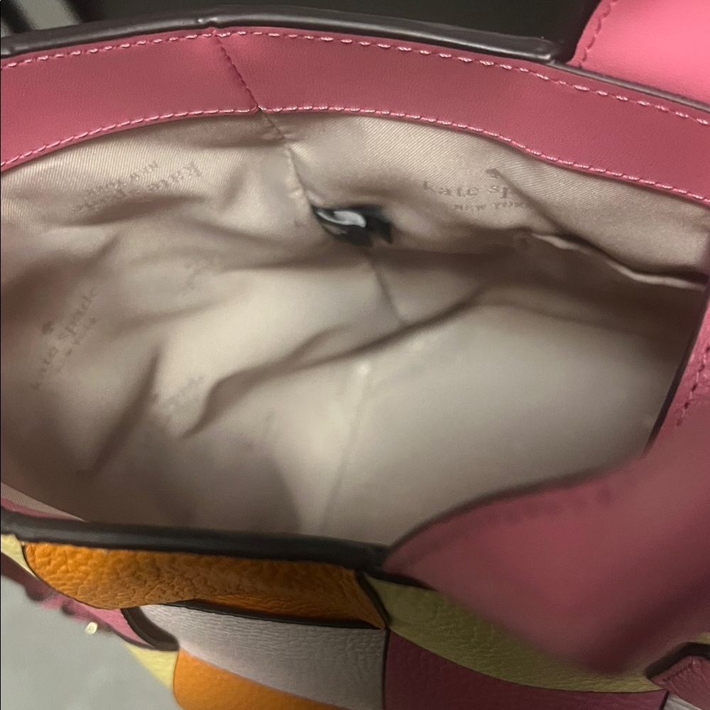 Kate Spade Vibrant Pink and Yellow Tote - Picture 3 of 10